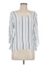 Abbeline 100% Rayon White 3/4 Sleeve Blouse Size M - photo 1
