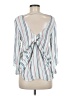 Abbeline 100% Rayon White 3/4 Sleeve Blouse Size M - photo 2