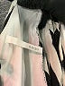 Sage 100% Polyester Ivory Black 3/4 Sleeve Blouse Size S - photo 7