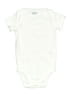 Precious Firsts Solid White Short Sleeve Onesie 3-6 MO / 6 MO - photo 1