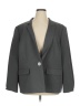 Kasper Solid Gray Black Blazer Size L (estimated) - photo 1