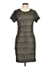 Aqua 100% Polyester Tweed Gray Casual Dress Size M - photo 1