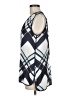 Nautica 100% Polyester Argyle Blue Sleeveless Blouse Size M - photo 5