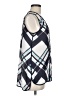 Nautica 100% Polyester Argyle Blue Sleeveless Blouse Size M - photo 4