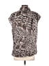 Robert Rodriguez Animal Print Brown Sleeveless Blouse Size S - photo 2