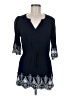 Crescent 100% Rayon Blue Casual Dress Size M - photo 1