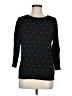 Elle Polka Dots Black Pullover Sweater Size M - photo 1