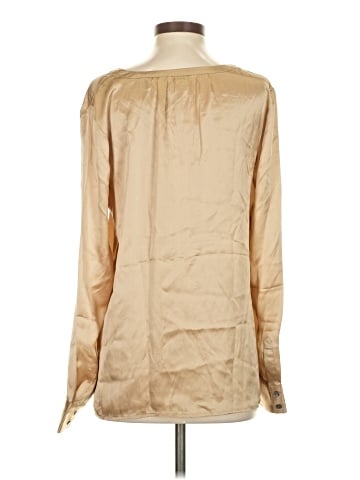 Sundance Long Sleeve Silk Top (view 2)