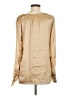 Sundance 100% Silk Metallic Tan Long Sleeve Silk Top Size S - photo 2