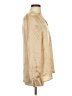 Sundance 100% Silk Metallic Tan Long Sleeve Silk Top Size S - photo 4