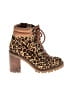 Sam & Lavi Animal Print Brown Tan Boots Size 6 - photo 1