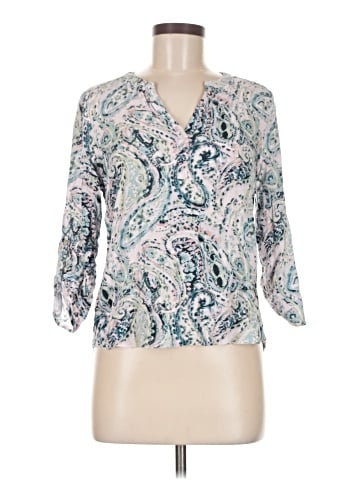 Pale Sky 3/4 Sleeve Blouse (view 1)