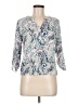 Pale Sky 100% Rayon Paisley Teal 3/4 Sleeve Blouse Size M - photo 1