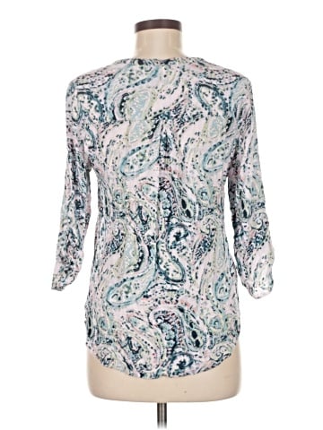 Pale Sky 3/4 Sleeve Blouse (view 2)