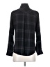 Rails 100% Rayon Plaid Black Long Sleeve Blouse Size S - photo 2