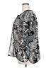 Overdrive 100% Polyester Silver 3/4 Sleeve Blouse Size 2X - photo 5
