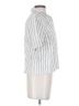 Everlane Stripes Silver White Short Sleeve Blouse Size XS - photo 4