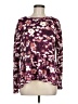 Ann Taylor LOFT Outlet Floral Purple Pullover Sweater Size M - photo 1