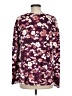 Ann Taylor LOFT Outlet Floral Purple Pullover Sweater Size M - photo 2