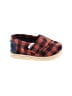 TOMS Plaid Red Orange Flats Size 4 (baby) - photo 1