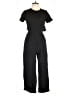 Mod Ref 100% Polyester Solid Black Jumpsuit Size L - photo 1