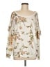 Chaser Floral Ivory Pullover Sweater Size M - photo 1
