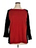 Susan Graver 100% Acrylic Color Block Red Pullover Sweater Size XL - photo 1
