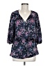 Banana Republic 100% Polyester Blue 3/4 Sleeve Blouse Size M - photo 1