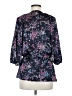 Banana Republic 100% Polyester Blue 3/4 Sleeve Blouse Size M - photo 2