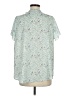 Hailey & Co. 100% Polyester Teal Short Sleeve Blouse Size M - photo 2