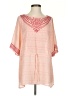 One September 100% Polyester Pink 3/4 Sleeve Blouse Size S - photo 1