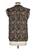 Daniel Rainn Animal Print Brown Sleeveless Blouse Size L - photo 2