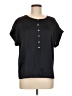 Talbots 100% Polyester Black Short Sleeve Blouse Size M - photo 1