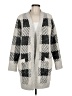 Say What? Houndstooth Gray Cardigan Size M - photo 1