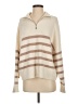MNG Stripes Tan Pullover Sweater Size XS - photo 1