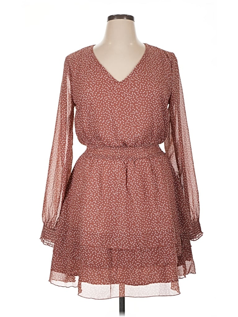 Pre-owned Emerald Sundae Casual Dress In Brown