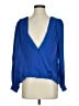 Parker 100% Polyester Blue 3/4 Sleeve Blouse Size XS - photo 1
