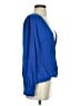 Parker 100% Polyester Blue 3/4 Sleeve Blouse Size XS - photo 4