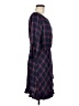Gap 100% Rayon Plaid Blue Casual Dress Size M - photo 4