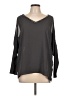 Juicy Couture 100% Polyester Gray Long Sleeve Blouse Size L - photo 1