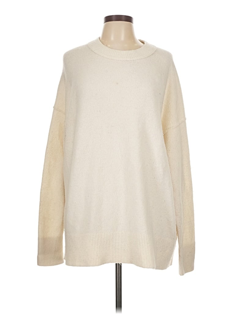 Pre-owned Aerie Turtleneck Sweater In White