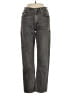 Zara Chevron-herringbone Gray Jeans Size 4 - photo 1