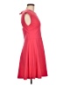 Gap Solid Red Casual Dress Size 6 - photo 4