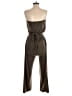 Allegra K Solid Brown Jumpsuit Size S - photo 2