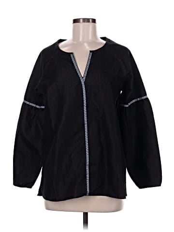 August Silk Long Sleeve Blouse (view 1)