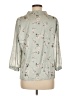 Unbranded 100% Polyester Floral Green 3/4 Sleeve Blouse Size M - photo 2