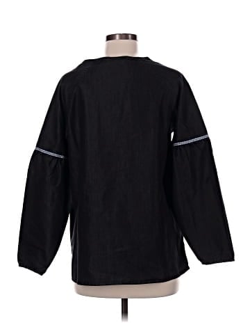 August Silk Long Sleeve Blouse (view 2)