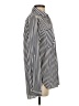 Bleuh Ciel 100% Polyester Stripes Silver Long Sleeve Blouse Size S - photo 4