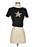 Shein Stars Black Short Sleeve T-Shirt Size XS - photo 1