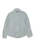 J. Khaki 100% Cotton Chevron-herringbone Blue Long Sleeve Button-Down Shirt Size M (youth) - photo 1
